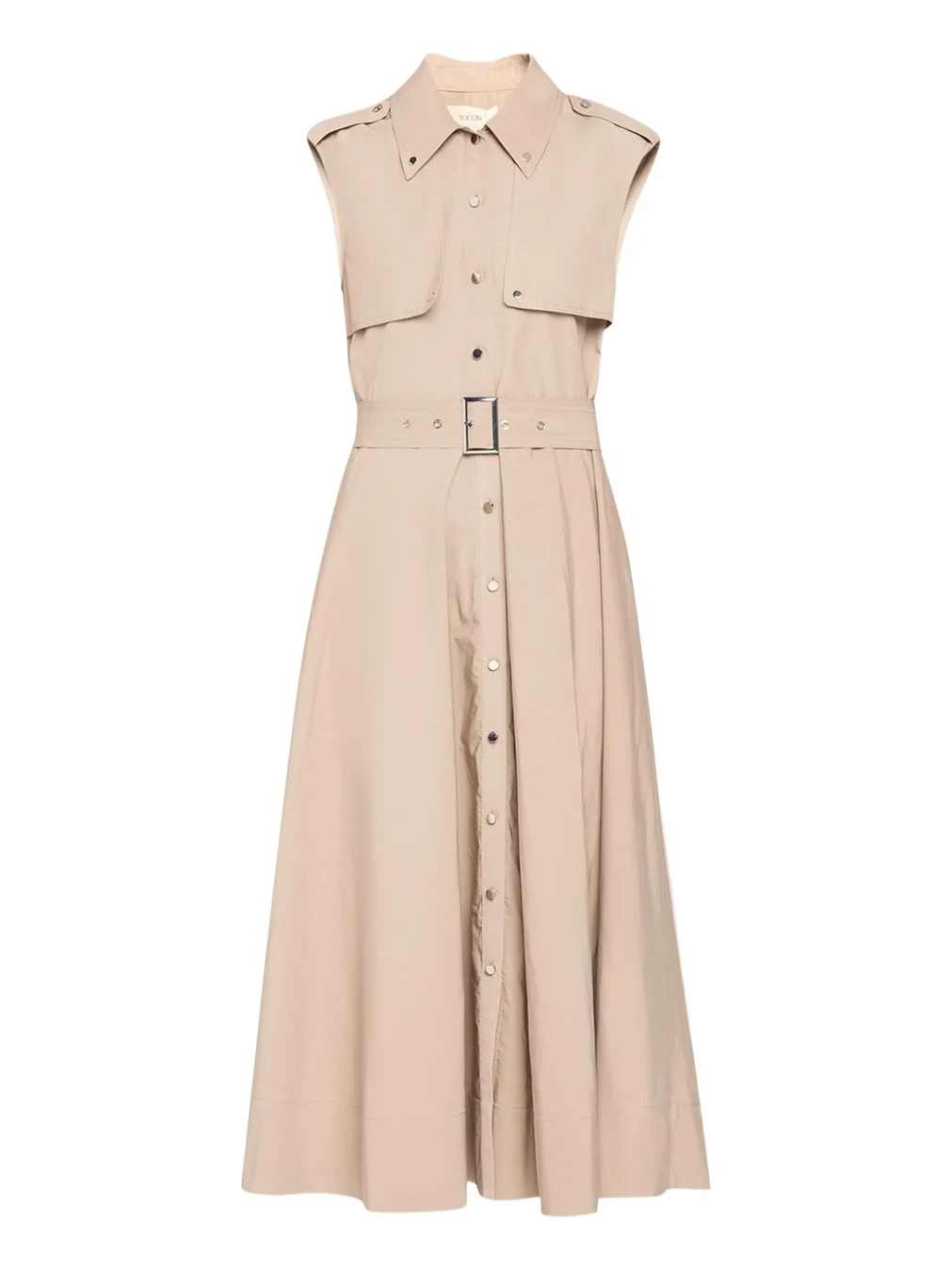 Gail Sleeveless Belted Midi Trench Dress Gail Sleeveless Belted Midi Trench Dress