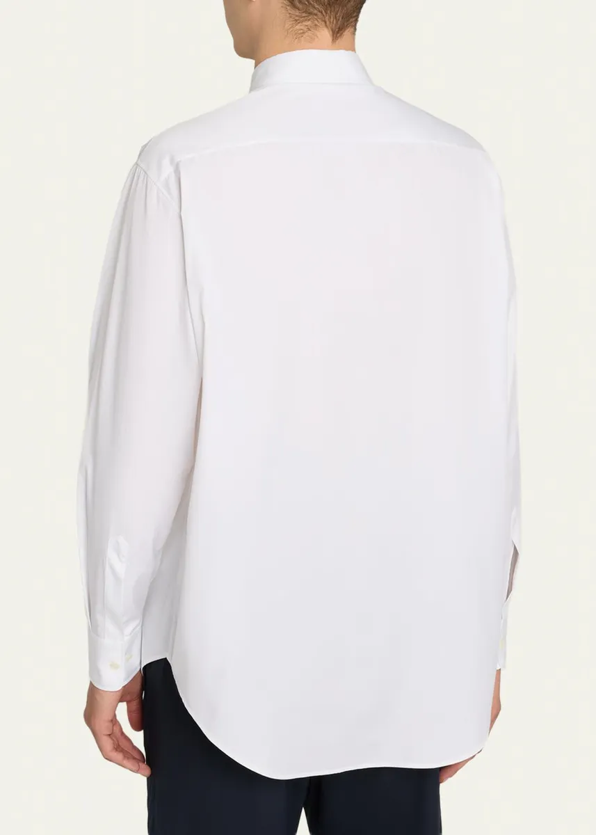 The Row Men's Tomek Cotton Poplin Dress Shirt | Thumbnail 3 The Row Men's Tomek Cotton Poplin Dress Shirt | Thumbnail 3
