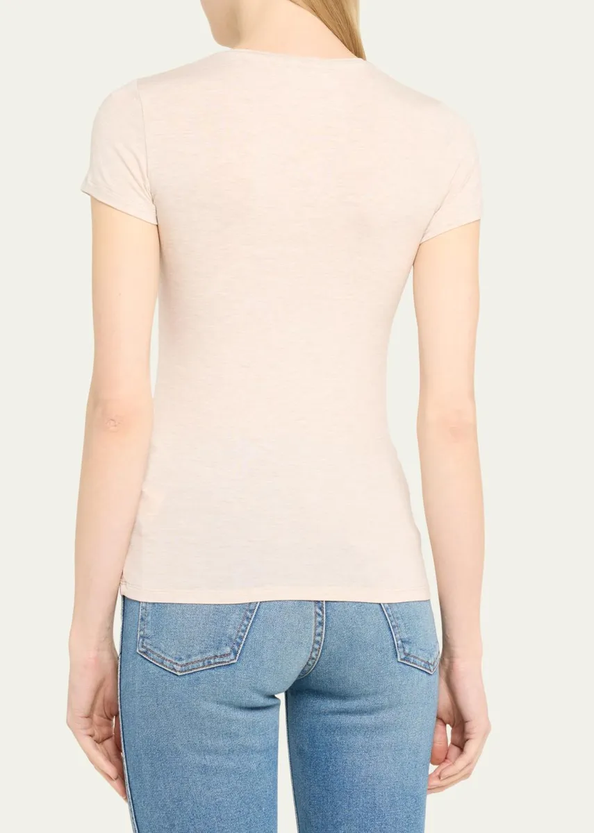 MAJESTIC FILATURES Soft Touch Short-Sleeve Crewneck T-Shirt | Thumbnail 3