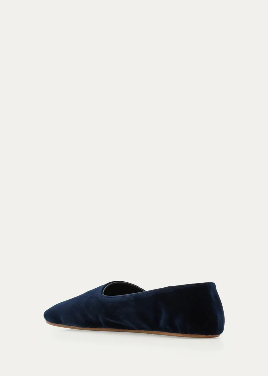 The Row Ponti Velvet Slippers | Thumbnail 4 The Row Ponti Velvet Slippers | Thumbnail 4