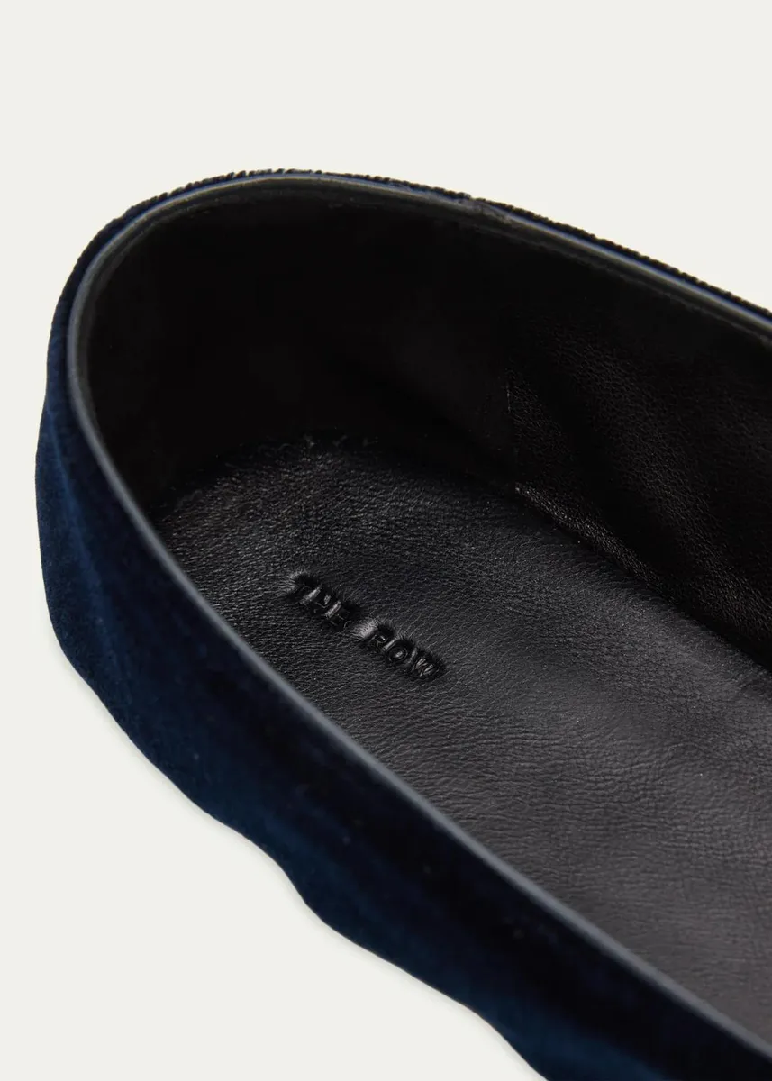 The Row Ponti Velvet Slippers | Thumbnail 5 The Row Ponti Velvet Slippers | Thumbnail 5