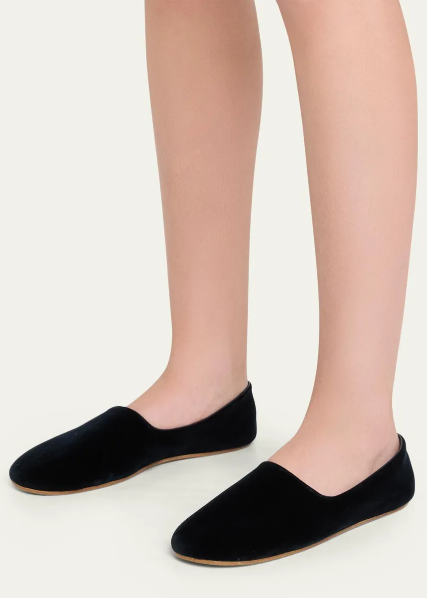 The Row Ponti Velvet Slippers | Thumbnail 6 The Row Ponti Velvet Slippers | Thumbnail 6