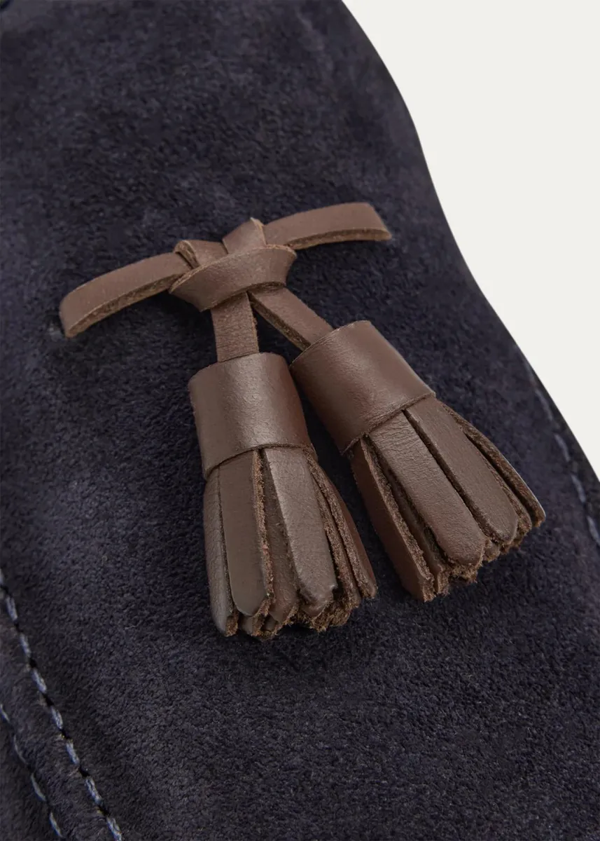 Doucals Stresa Suede Tasseled Loafers | Thumbnail 3 Doucals Stresa Suede Tasseled Loafers | Thumbnail 3