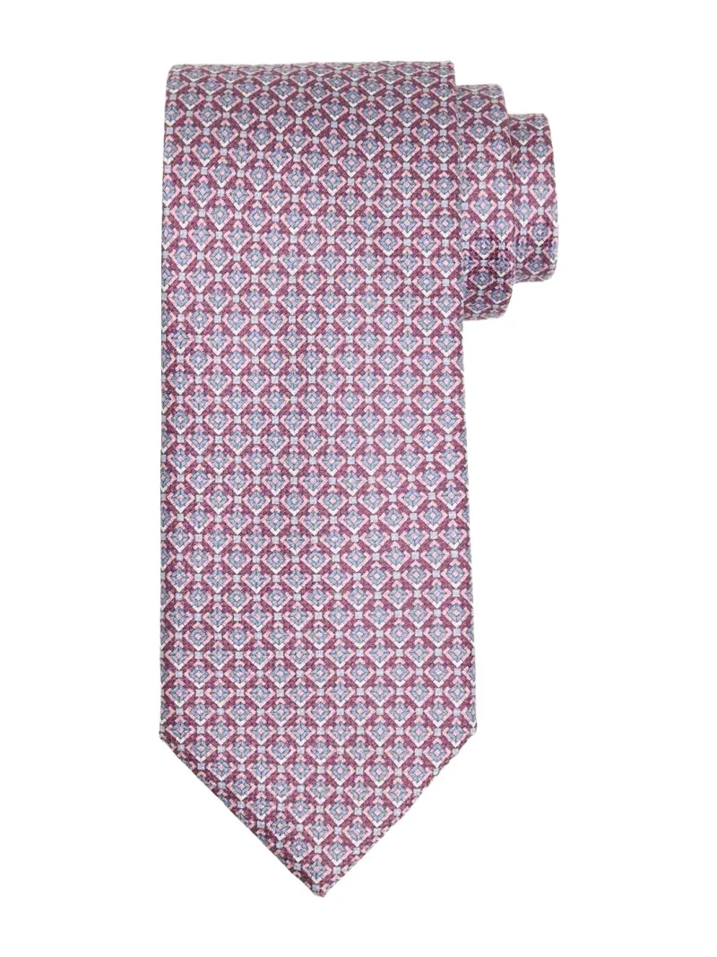 Brioni Men's Micro-Geometric Silk Tie