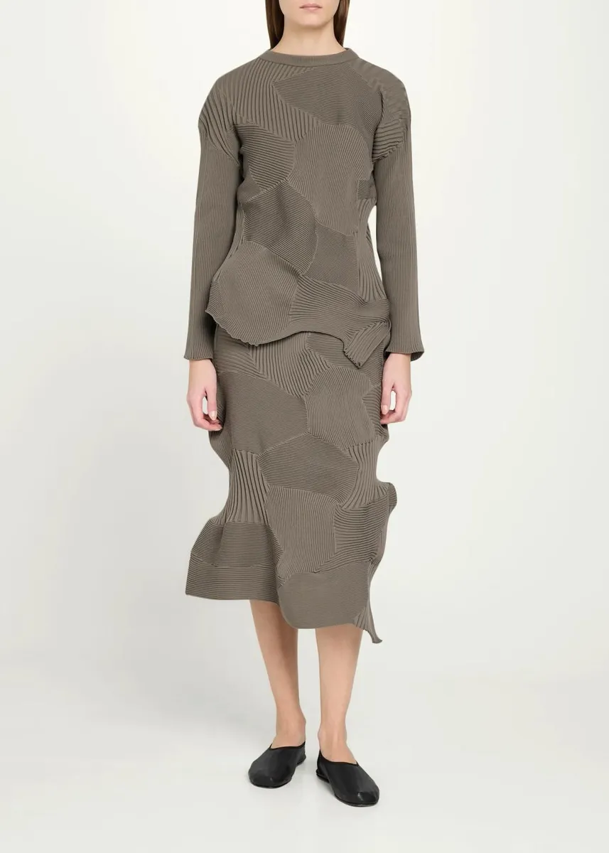 Issey Miyake Kone Kone Textural Ribbed Crewneck Sweater | Thumbnail 2 Issey Miyake Kone Kone Textural Ribbed Crewneck Sweater | Thumbnail 2