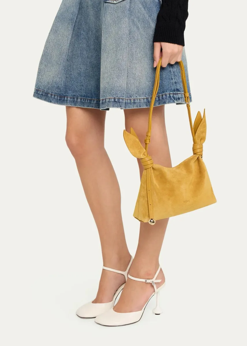 Loewe Scarf Mini Suede Shoulder Bag | Thumbnail 2 Loewe Scarf Mini Suede Shoulder Bag | Thumbnail 2