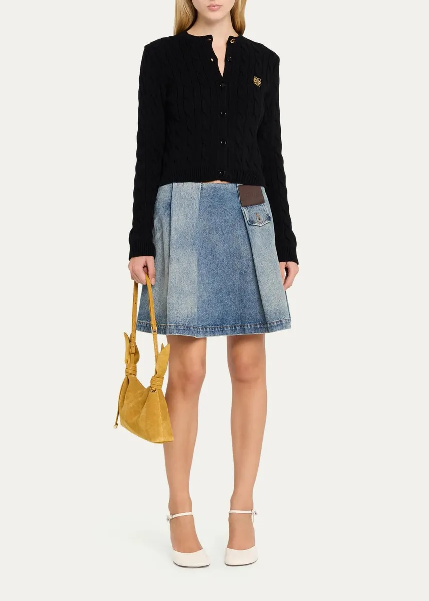 Loewe Scarf Mini Suede Shoulder Bag | Thumbnail 5 Loewe Scarf Mini Suede Shoulder Bag | Thumbnail 5