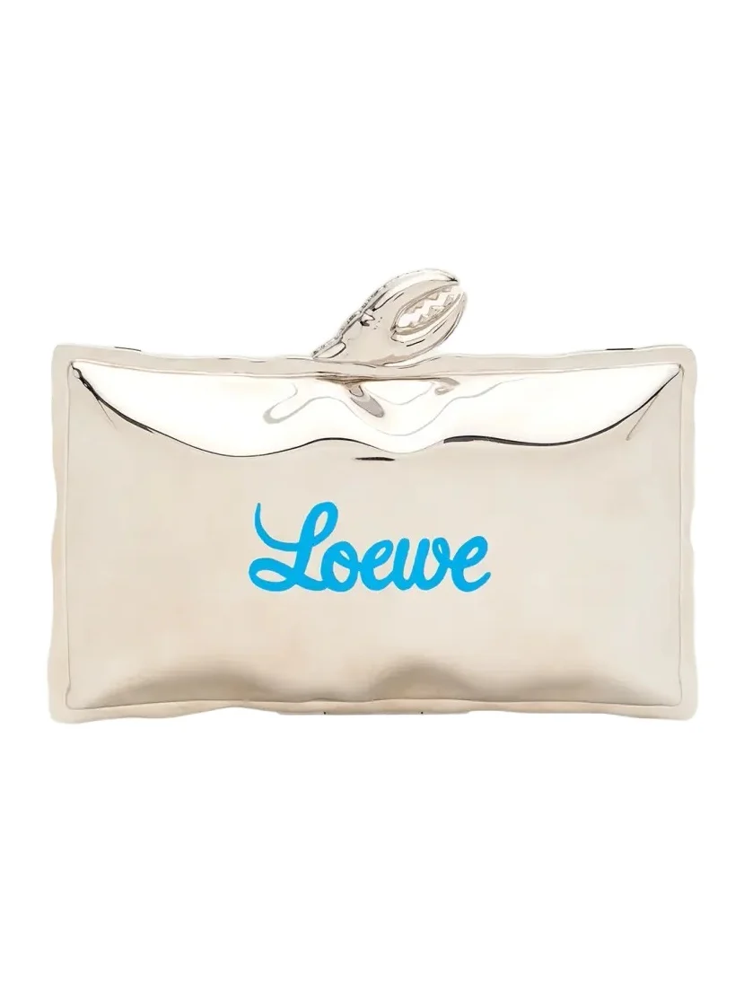 Claw-Embellished Minaudiere Clutch Bag Claw-Embellished Minaudiere Clutch Bag