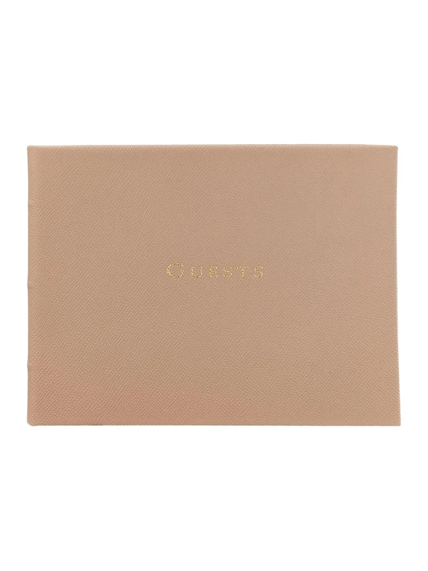 Graphic Image Leather-Bound Guest Book