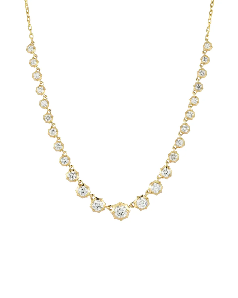 Jade Trau 18K Graduating Sophisticate Diamond Riviera Necklace | Thumbnail 2 Jade Trau 18K Graduating Sophisticate Diamond Riviera Necklace | Thumbnail 2