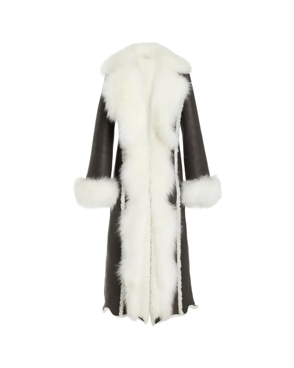Gabriela Hearst Prufrock Goat Shearling Long Coat | Thumbnail 2 Gabriela Hearst Prufrock Goat Shearling Long Coat | Thumbnail 2