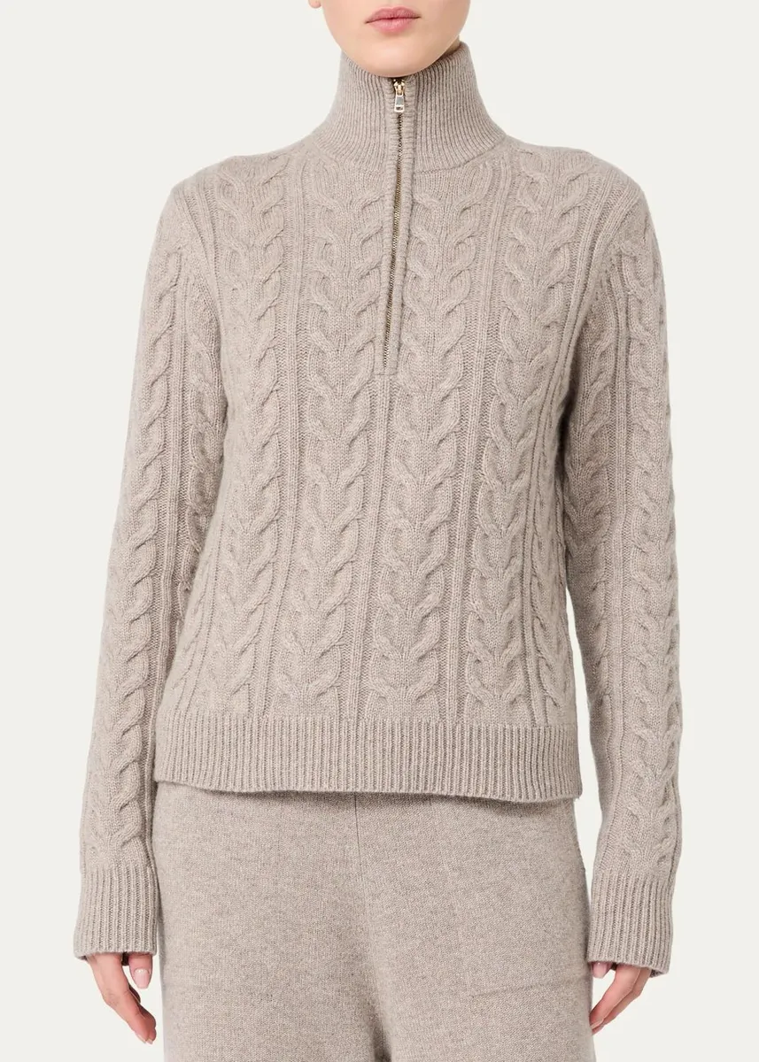 Max Mara Cable-Knit Cashmere Yarn Sweater | Thumbnail 4 Max Mara Cable-Knit Cashmere Yarn Sweater | Thumbnail 4