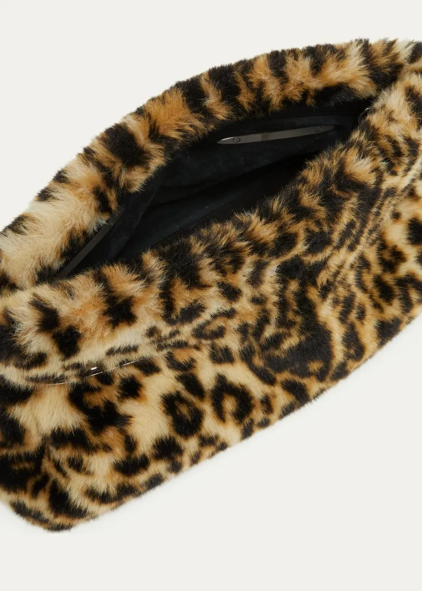 Givenchy Pinch Leopard-Print Faux Fur Clutch Bag | Thumbnail 4 Givenchy Pinch Leopard-Print Faux Fur Clutch Bag | Thumbnail 4