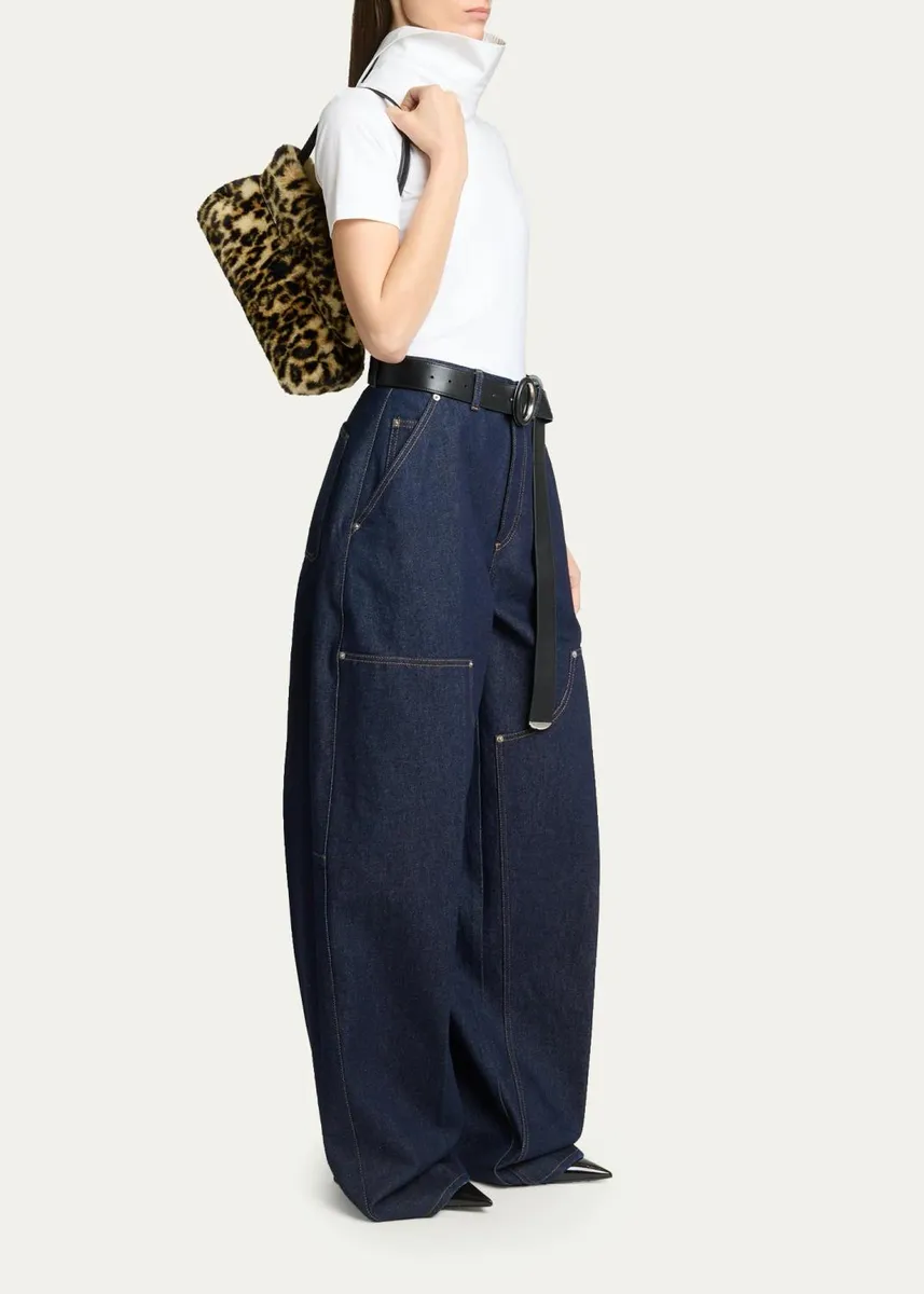 Givenchy Pinch Leopard-Print Faux Fur Clutch Bag | Thumbnail 5 Givenchy Pinch Leopard-Print Faux Fur Clutch Bag | Thumbnail 5