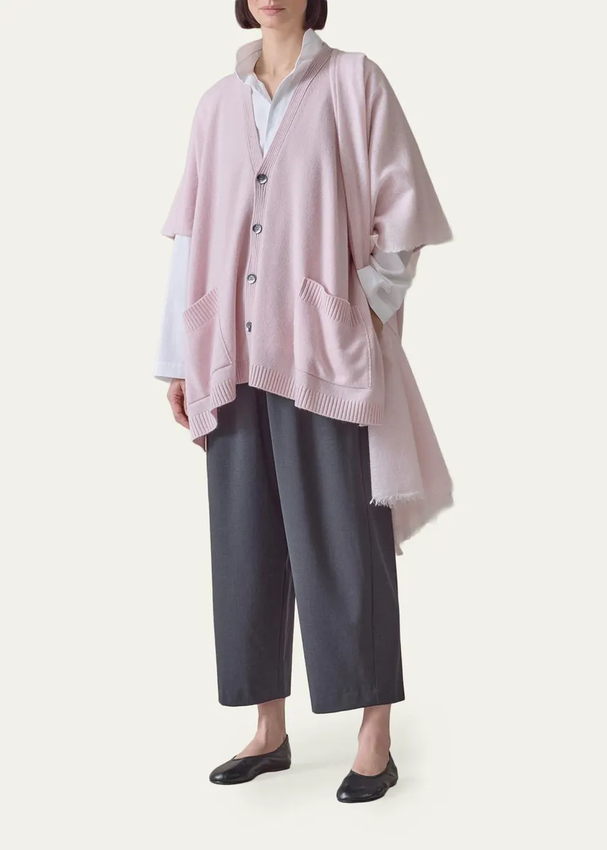 Eskandar Side-Slit Cashmere Cardigan | Thumbnail 5 Eskandar Side-Slit Cashmere Cardigan | Thumbnail 5