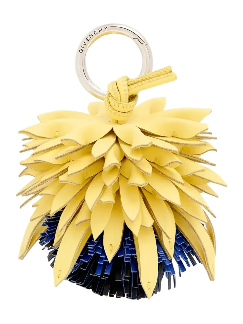 Leather Petal Bag Charm