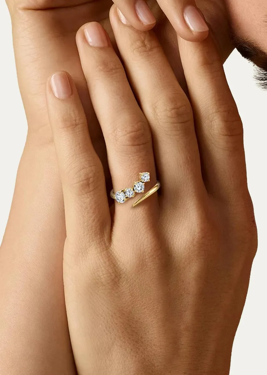 VRAI 14K Yellow Gold Lab-Grown Diamond Cosmos Ring | Thumbnail 2 VRAI 14K Yellow Gold Lab-Grown Diamond Cosmos Ring | Thumbnail 2