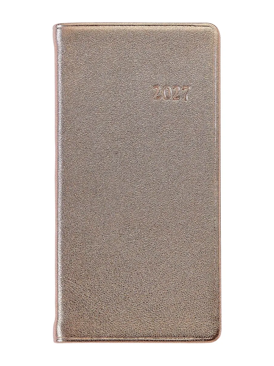 Graphic Image 2027 6" Leather Pocket Datebook