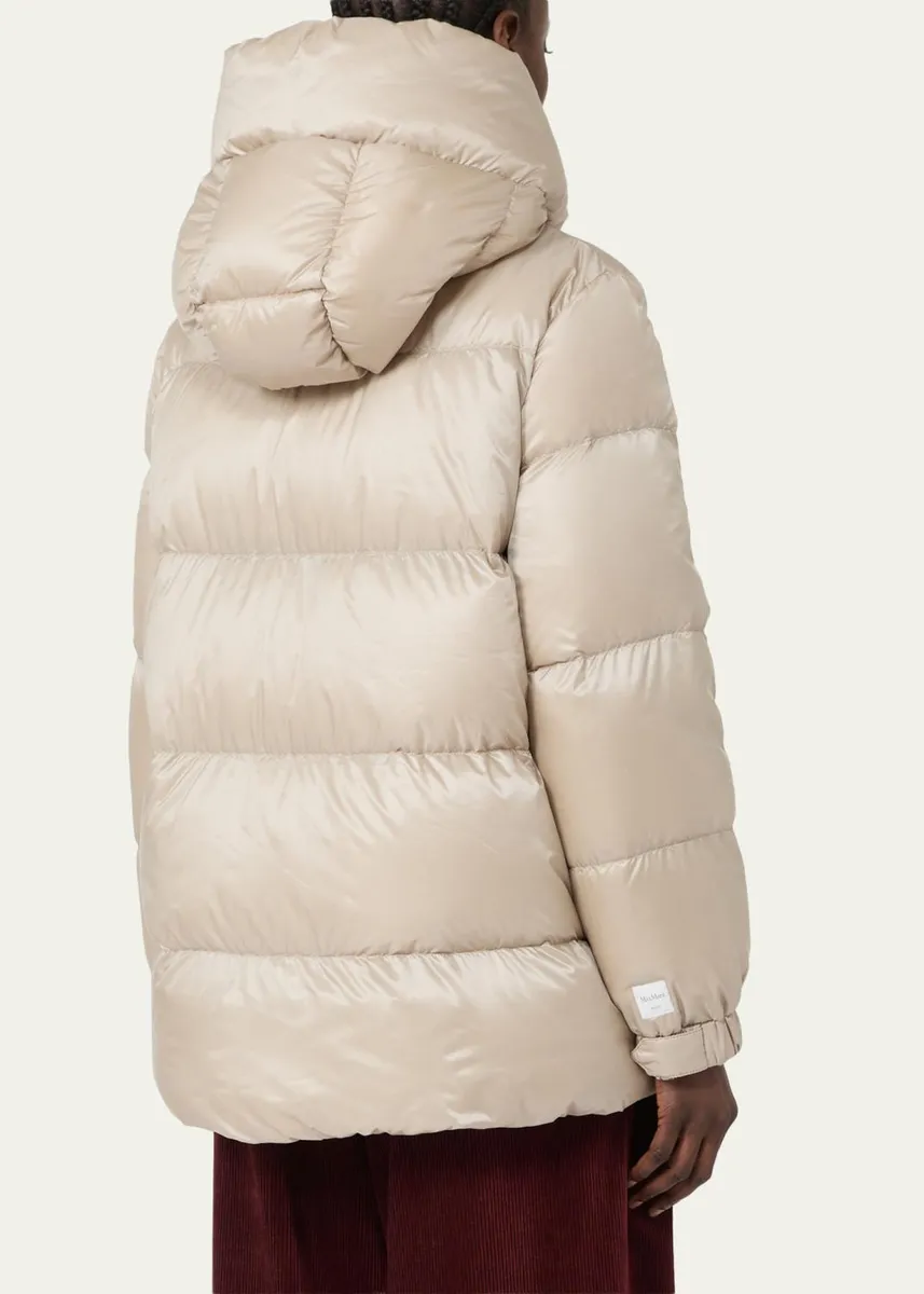 Max Mara Seia Hooded Water-Resistant Down Jacket | Thumbnail 3 Max Mara Seia Hooded Water-Resistant Down Jacket | Thumbnail 3