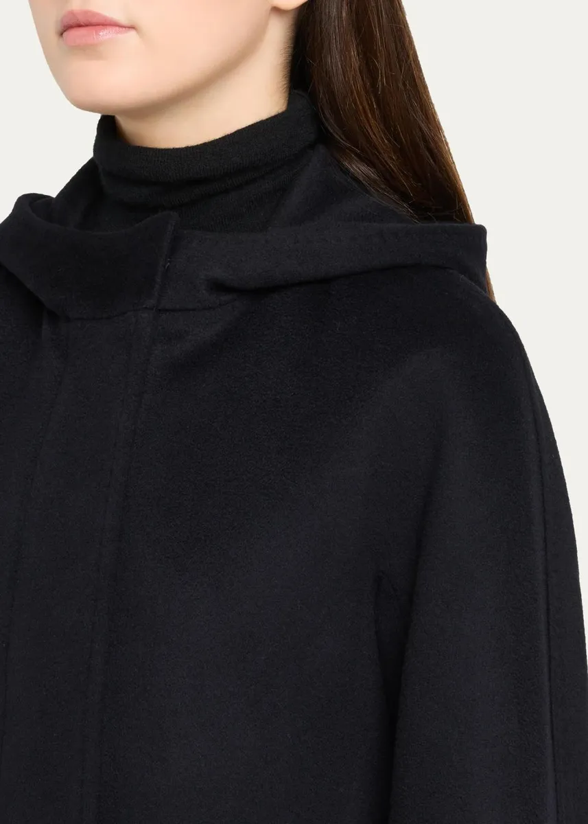 Cinzia Rocca Virgin Wool Hooded 3/4-Sleeve Coat | Thumbnail 5 Cinzia Rocca Virgin Wool Hooded 3/4-Sleeve Coat | Thumbnail 5