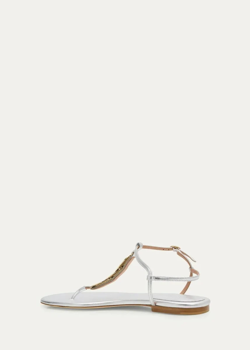 Malone Souliers Kali Metallic Leather Thong Sandals | Thumbnail 4 Malone Souliers Kali Metallic Leather Thong Sandals | Thumbnail 4