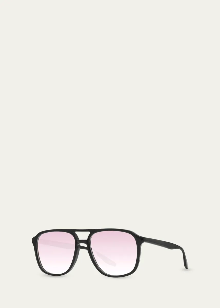 BARTON PERREIRA Men's Gyalis Acetate Square Sunglasses | Thumbnail 2