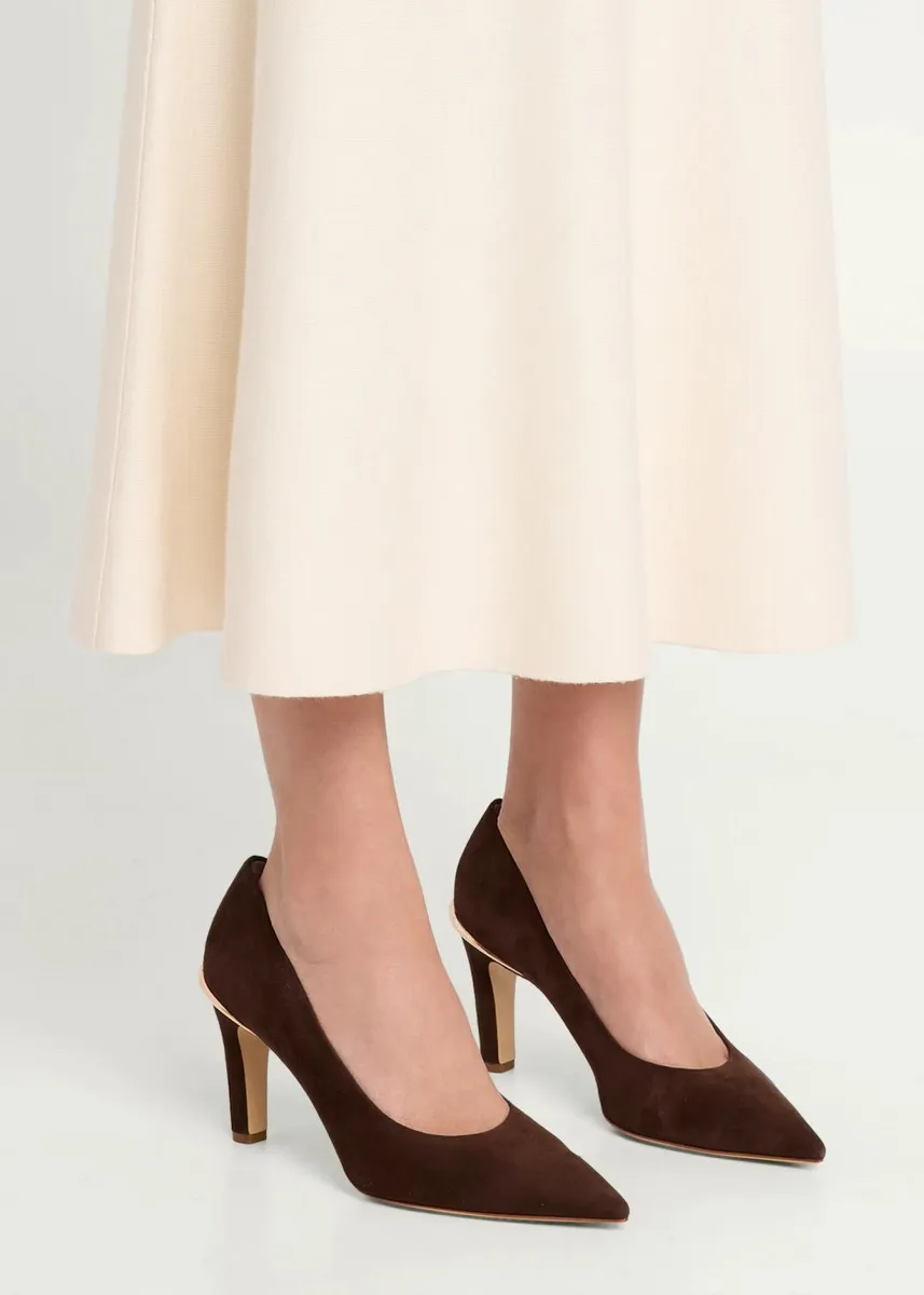 Gabriela Hearst 75mm Edwina Suede Pointed-Toe Pumps | Thumbnail 2 Gabriela Hearst 75mm Edwina Suede Pointed-Toe Pumps | Thumbnail 2