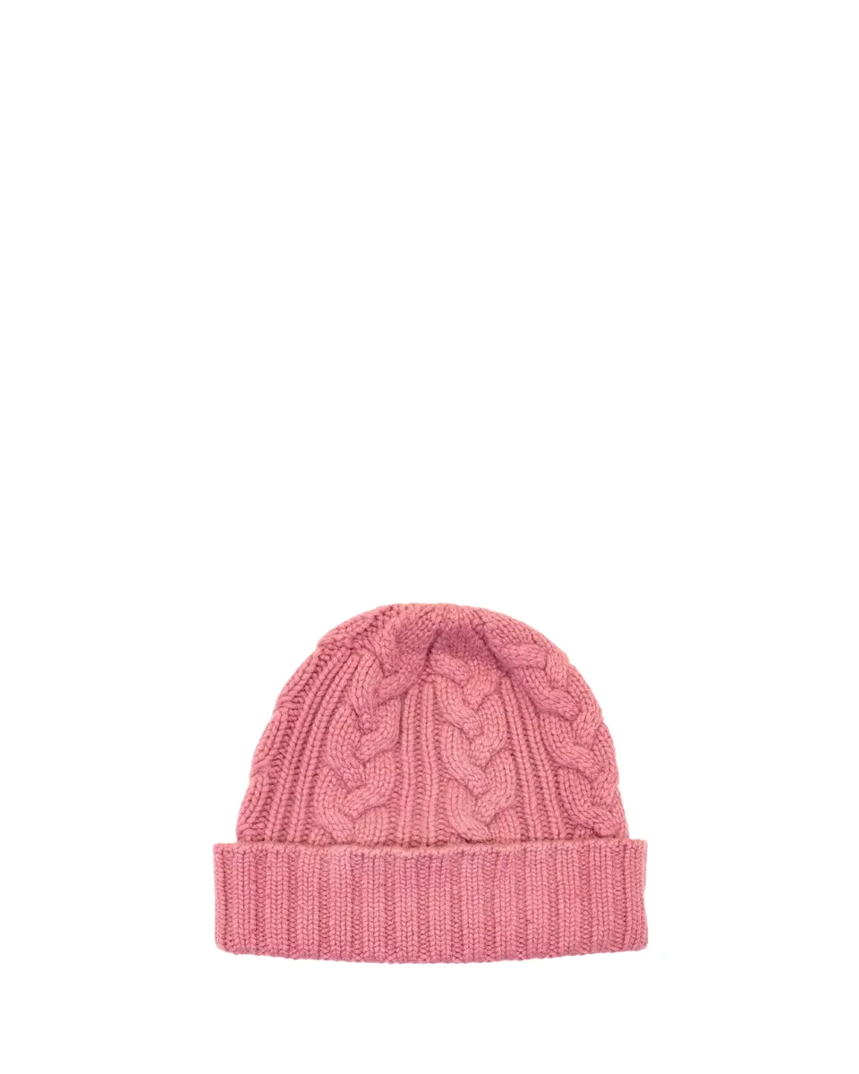 Bergdorf Goodman Men's Cable-Knit Cuffed Cashmere Beanie Hat | Thumbnail 2 Bergdorf Goodman Men's Cable-Knit Cuffed Cashmere Beanie Hat | Thumbnail 2