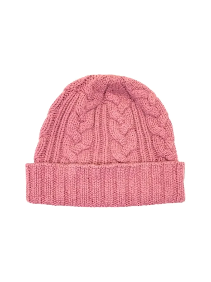 Bergdorf Goodman Men's Cable-Knit Cuffed Cashmere Beanie Hat