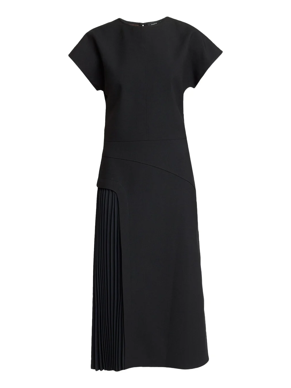 Ria Cap-Sleeve Pleated Panel Midi Dress Ria Cap-Sleeve Pleated Panel Midi Dress