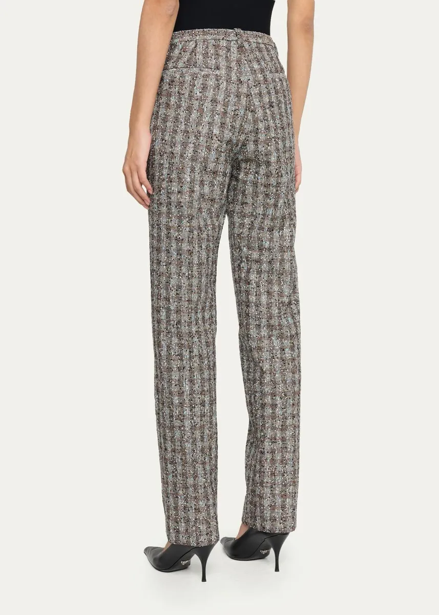 Marc Jacobs Runway Slim-Fit Wool-Blend Checked Pants | Thumbnail 3 Marc Jacobs Runway Slim-Fit Wool-Blend Checked Pants | Thumbnail 3