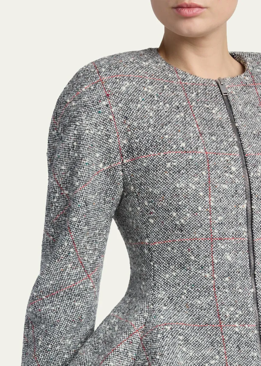 Stella McCartney Speckled Wool-Blend Tweed Jacket | Thumbnail 5 Stella McCartney Speckled Wool-Blend Tweed Jacket | Thumbnail 5