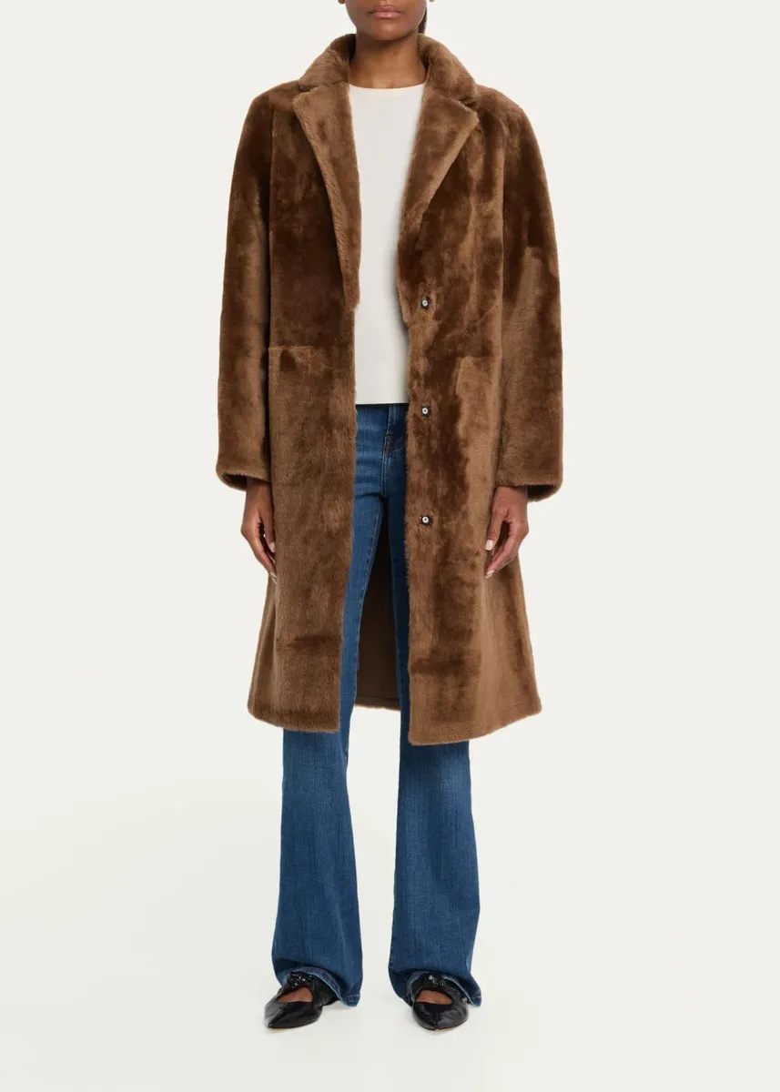 Yves Salomon Shearling Reversible Coat | Thumbnail 2 Yves Salomon Shearling Reversible Coat | Thumbnail 2