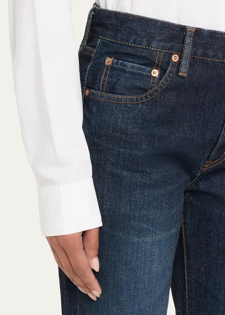 Moussy Vintage Monta Straight-Leg Denim Jeans | Thumbnail 5 Moussy Vintage Monta Straight-Leg Denim Jeans | Thumbnail 5