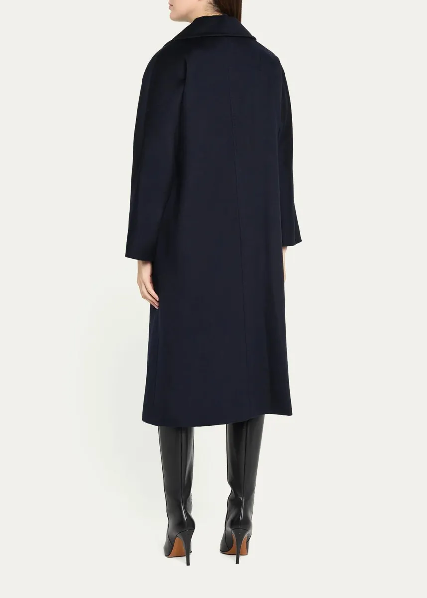 Cinzia Rocca Long Two-Button Notch-Collar Wool Coat | Thumbnail 3 Cinzia Rocca Long Two-Button Notch-Collar Wool Coat | Thumbnail 3