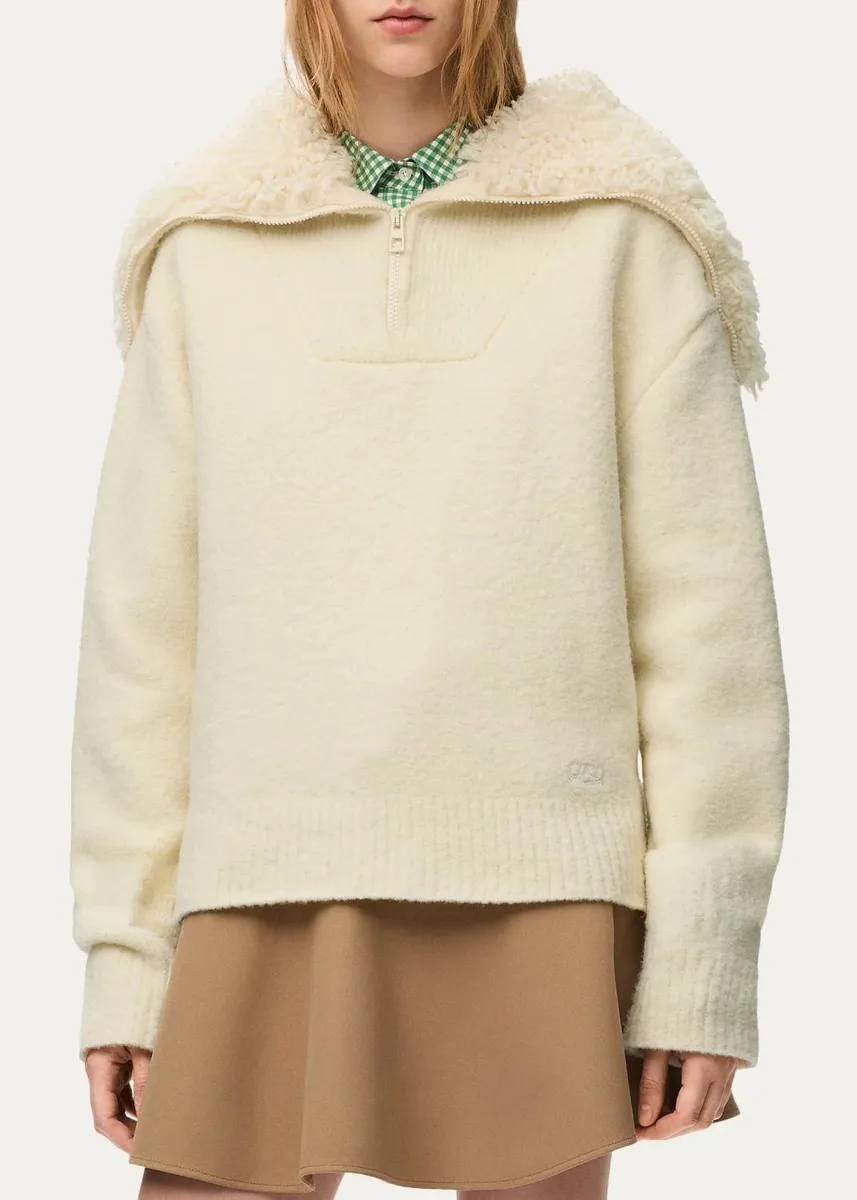 Loewe Knit Zip-Up Sweater | Thumbnail 4 Loewe Knit Zip-Up Sweater | Thumbnail 4