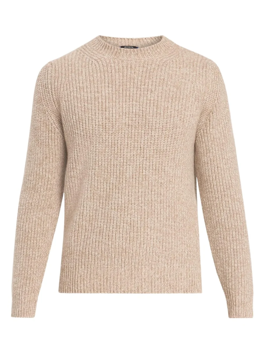 Cesare Attolini Men's Cashmere Rib-Knit Crewneck Sweater