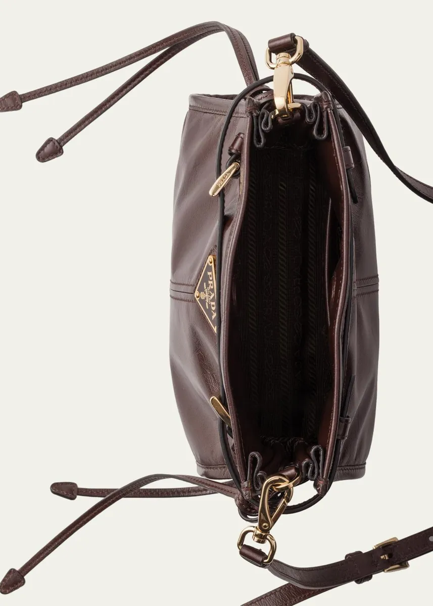 Prada Bonnie Belted Leather Crossbody Bag | Thumbnail 4