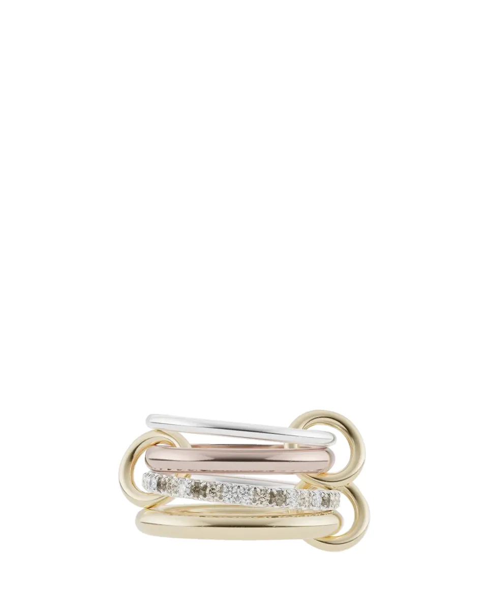 Spinelli Kilcollin Cancer Mx CCW Multi-Diamond 4-Band Ring | Thumbnail 2 Spinelli Kilcollin Cancer Mx CCW Multi-Diamond 4-Band Ring | Thumbnail 2