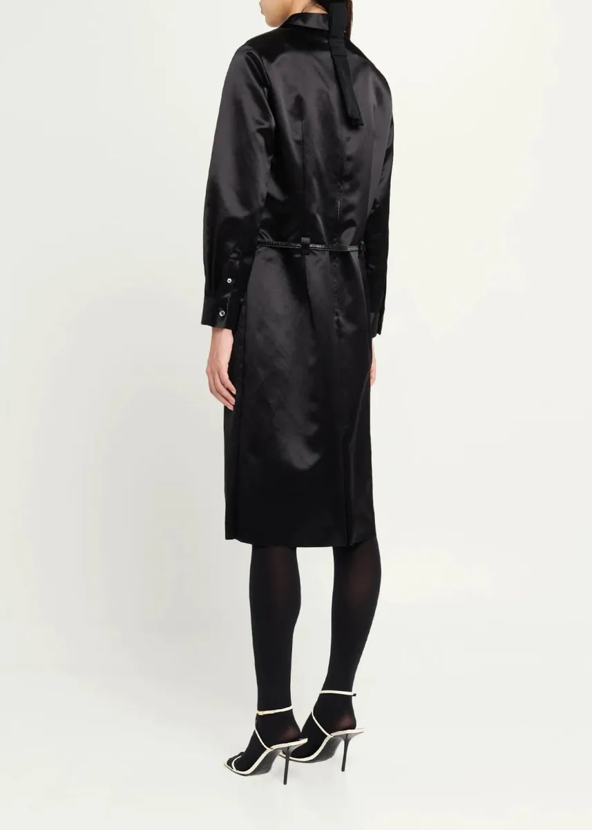 Marc Jacobs Runway Ruffled Satin Knee-Length Dress | Thumbnail 3 Marc Jacobs Runway Ruffled Satin Knee-Length Dress | Thumbnail 3