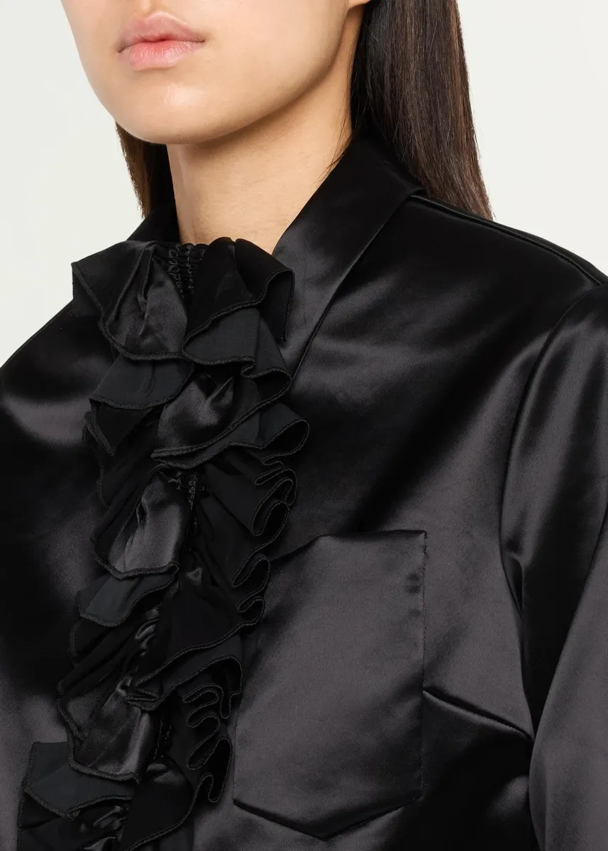 Marc Jacobs Runway Ruffled Satin Knee-Length Dress | Thumbnail 5 Marc Jacobs Runway Ruffled Satin Knee-Length Dress | Thumbnail 5