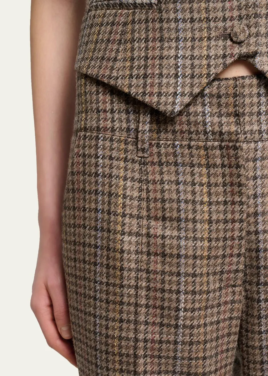 Gabriela Hearst Rhein Houndstooth Flared Pants | Thumbnail 5 Gabriela Hearst Rhein Houndstooth Flared Pants | Thumbnail 5