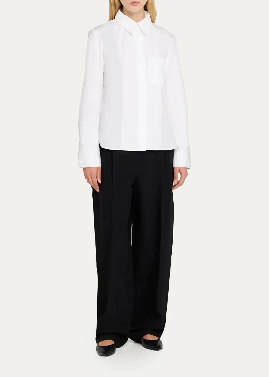 TWP Double-Layer Boyfriend Shirt in Superfine Cotton Shirting | Thumbnail 2 TWP Double-Layer Boyfriend Shirt in Superfine Cotton Shirting | Thumbnail 2