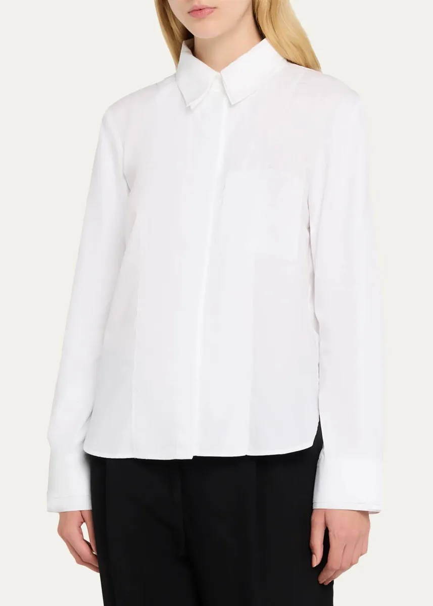TWP Double-Layer Boyfriend Shirt in Superfine Cotton Shirting | Thumbnail 4 TWP Double-Layer Boyfriend Shirt in Superfine Cotton Shirting | Thumbnail 4