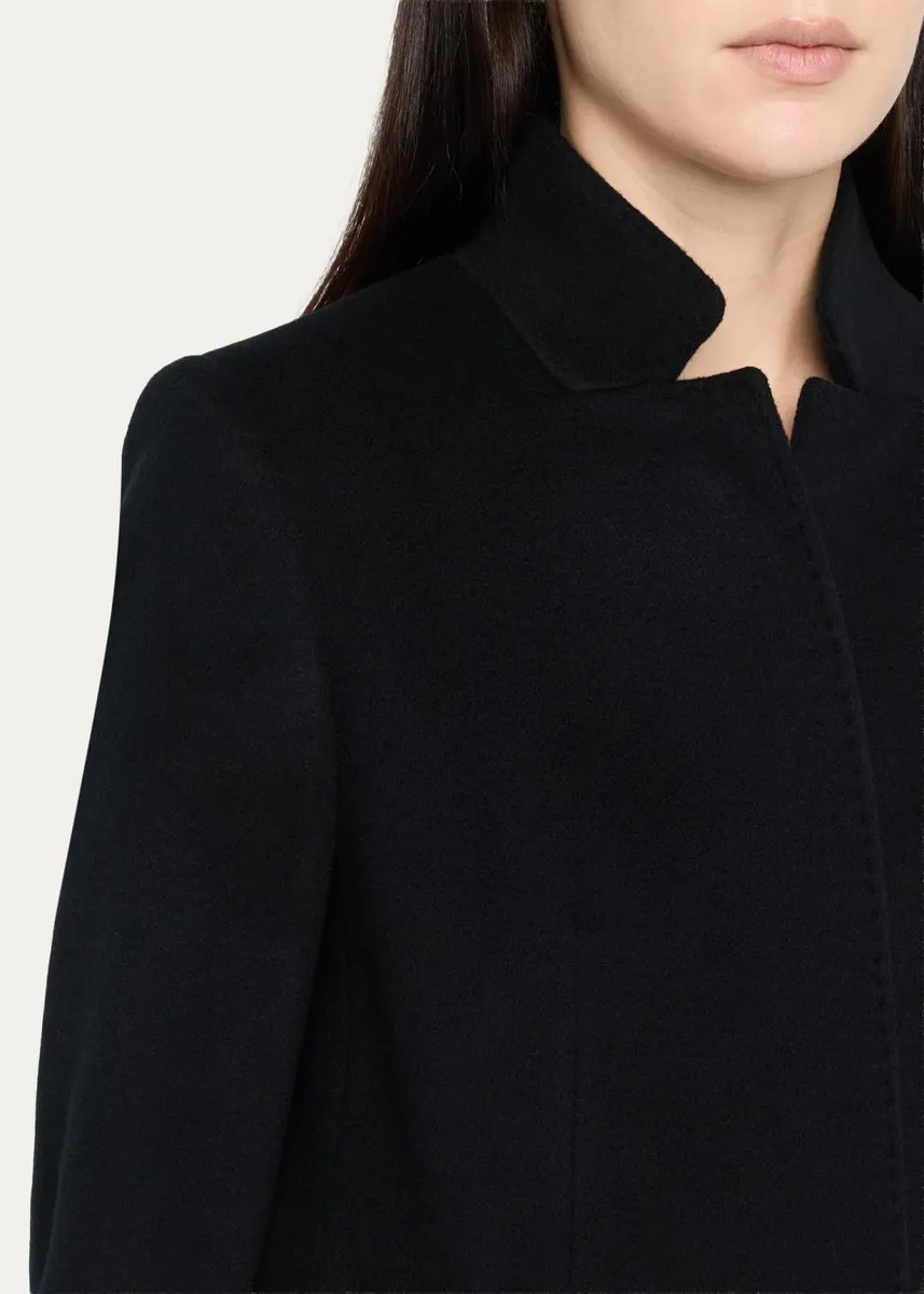 Cinzia Rocca Inverted Notch Collar Pure Wool Coat | Thumbnail 5 Cinzia Rocca Inverted Notch Collar Pure Wool Coat | Thumbnail 5