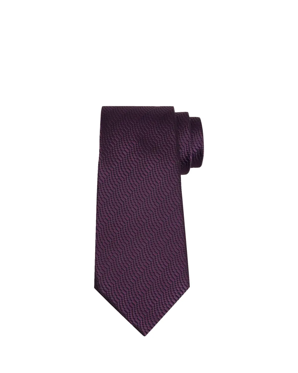 Zegna Men's Abstract Jacquard Silk Tie | Thumbnail 2