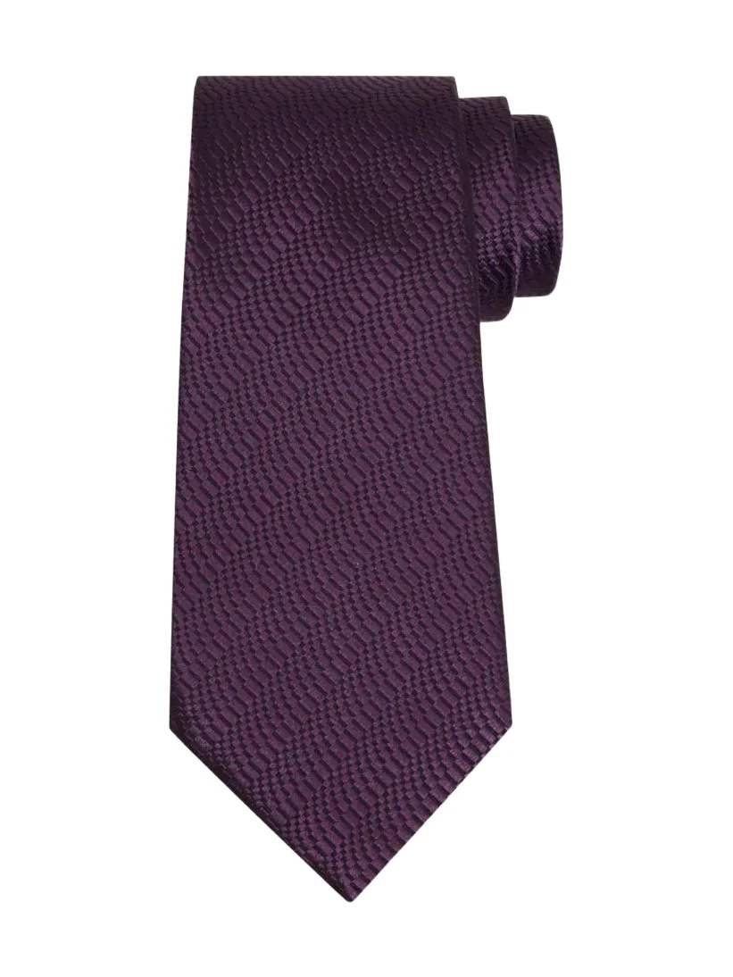 Zegna Men's Abstract Jacquard Silk Tie