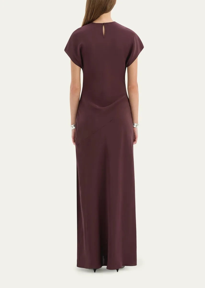 SIR. Noria Silk Cap-Sleeve Gown | Thumbnail 3 SIR. Noria Silk Cap-Sleeve Gown | Thumbnail 3