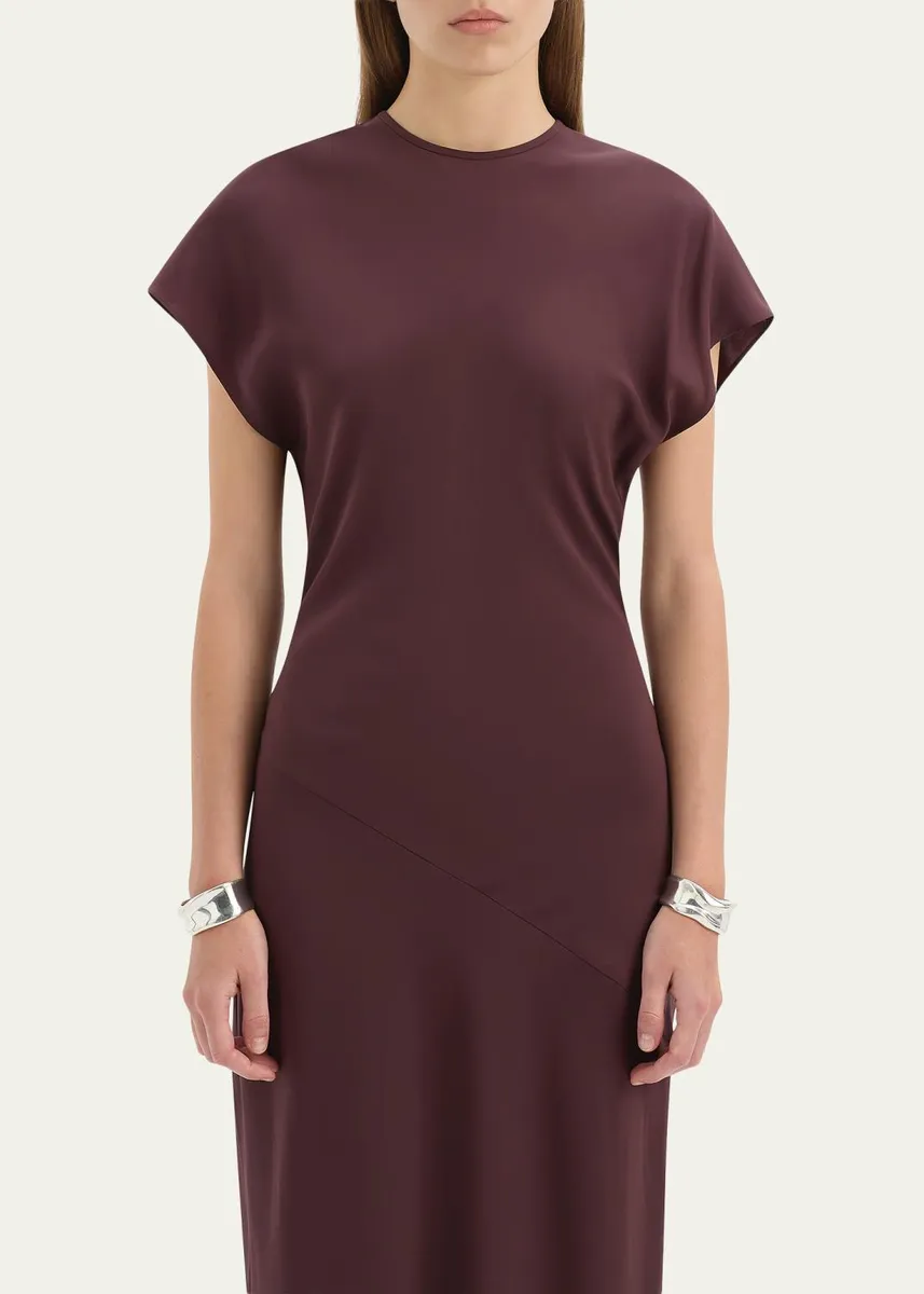 SIR. Noria Silk Cap-Sleeve Gown | Thumbnail 4 SIR. Noria Silk Cap-Sleeve Gown | Thumbnail 4