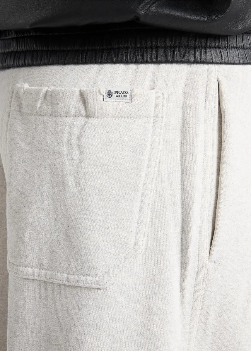 Prada Cotton Wide-Leg Sweatpants | Thumbnail 5 Prada Cotton Wide-Leg Sweatpants | Thumbnail 5